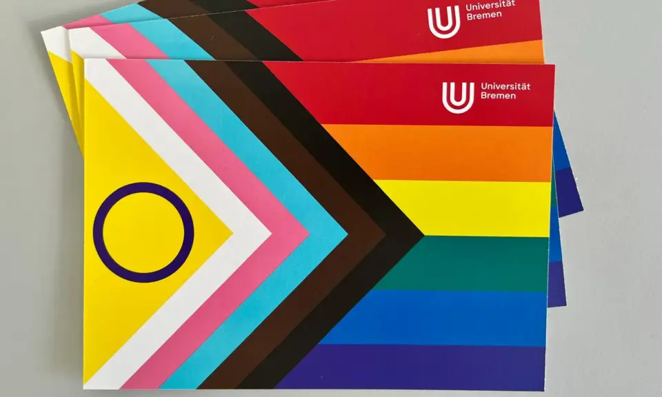 Pride Flagge Motiv der UB